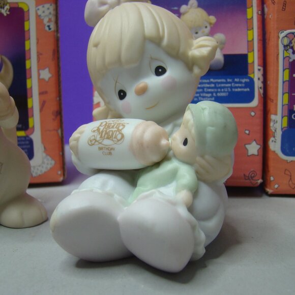 LOT of 3 pcs Precious moments, 1993-1997 in box membership items - Picture 3 of 16
